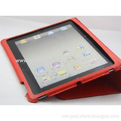 Stand Case/Magnetic Smart Cover for iPad 2, Made of Real Leather Material